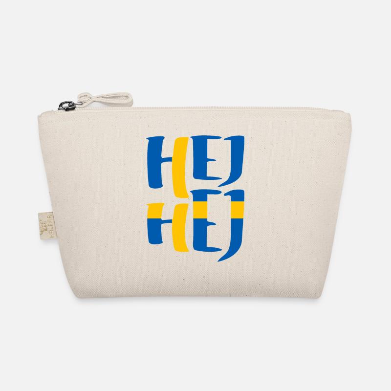 SCHWEDEN HEJ HEJ SCHWEDISCH - Bio-Täschchen - Natur