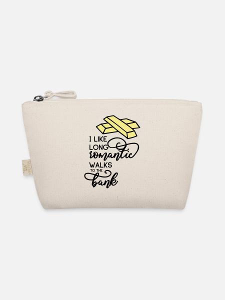 GOLD LOVE MAKING MONEY STOCK EXCHANGE LOVE MOTIF - Organic Pouch - nature - Front