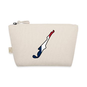 France Race Track with Flag - Organic Pouch - nature - Front