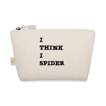 I think I spider (Ich glaub Ich Spinne) - Bio-Täschchen - Natur - Vorne