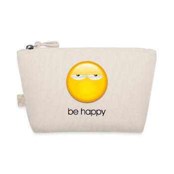 Be happy - Organic Pouch - nature - Front