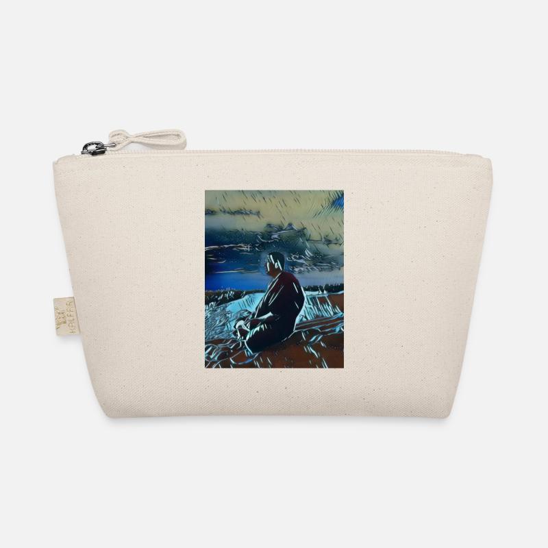 Anime Monk - Blue - Organic Pouch - nature
