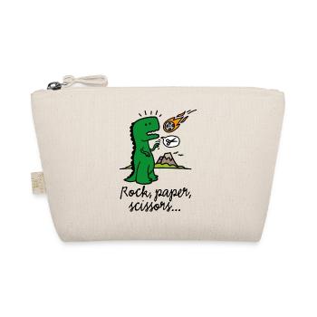 Rock paper scissors T-rex lustig Dinosaurier Komet - Bio-Täschchen - Natur - Vorne