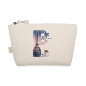 Paris France City Skyline Home Love - Organic Pouch - nature - Front