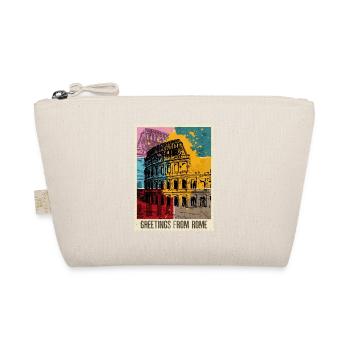 Rome Rome Italy City Skyline Stamp Colorful - Organic Pouch - nature - Front