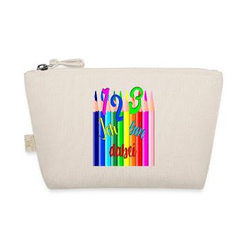 Back to School123 I'm Doing Colored Pencils Colorful - Organic Pouch - nature - Front