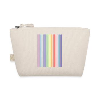 Pastellfarben - Streifen - Bio-Täschchen - Natur - Vorne