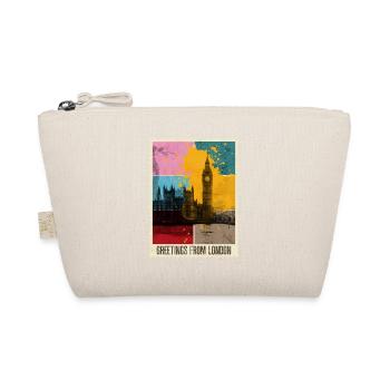 London England UK City Skyline Stamp Colorful - Organic Pouch - nature - Front