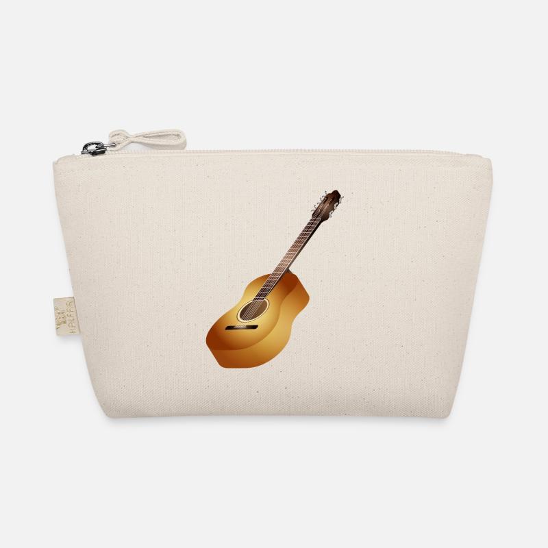 belle guitare acoustique 3D dans des tons chauds Trousse biologique