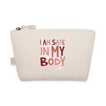 I am safe lettering - Bio-Täschchen - Natur - Vorne