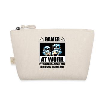 Gamer At Work Video Game Player Gaming Gamer Conso - Bio-Täschchen - Natur - Vorne