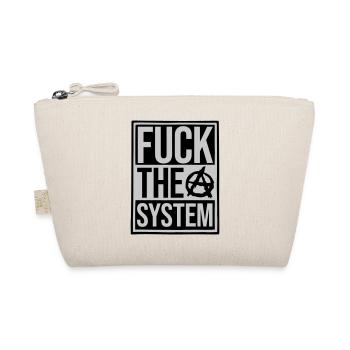 Shield fuck the system - Organic Pouch - nature - Front