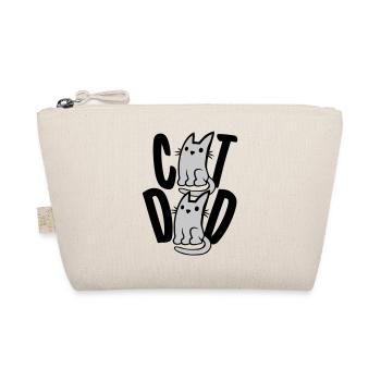 Logo de texte Cat Dad - Trousse biologique - nature - Devant
