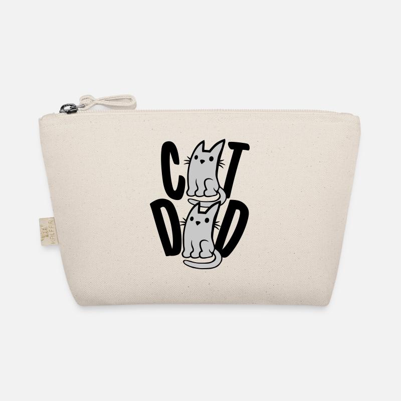 Cat Dad Text Logo Bio-Täschchen