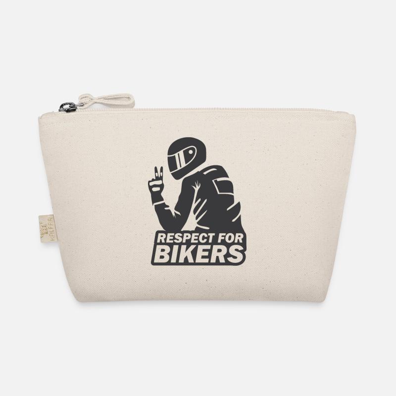 Respekt für Biker - Bio-Täschchen - Natur