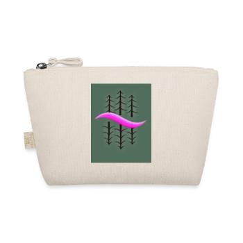 Abstrakte Natur Tannen Design Shirts etc. Pink - Bio-Täschchen - Natur - Vorne