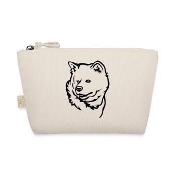 Akita Kopf - Bio-Täschchen - Natur - Vorne