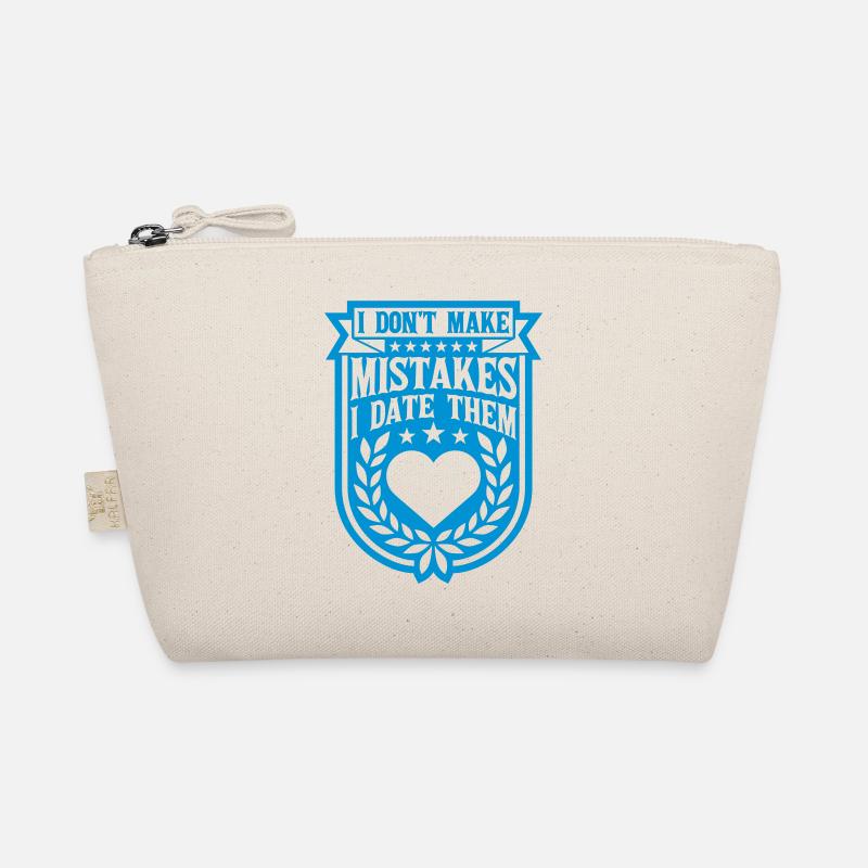 Date Mistakes Quote Logo Organic Pouch