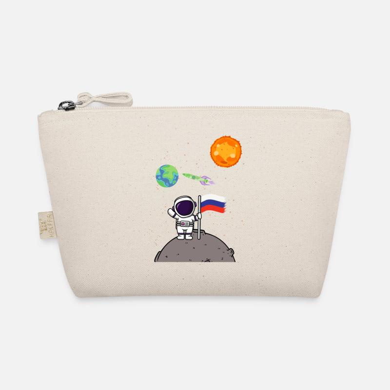 Planète Russie Drapeau Lune Astronaute Trousse biologique