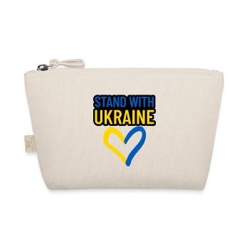 STAND WITH UKRAINE support print - Organic Pouch - nature - Front