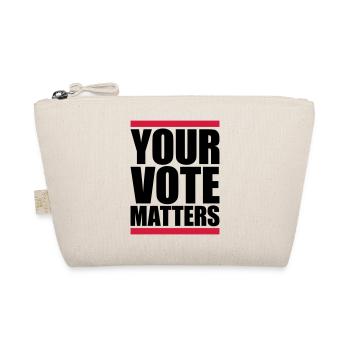 your vote matters quote - Organic Pouch - nature - Front
