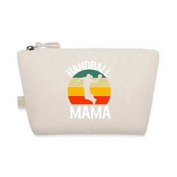 Handballer Mama Muttertag Geschenk Retro Handball - Bio-Täschchen - Natur - Vorne