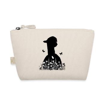 Alpaca Wildflower Flowers - Organic Pouch - nature - Front