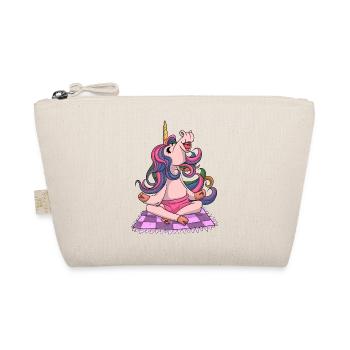 Yoga Unicorn - Organic Pouch - nature - Front