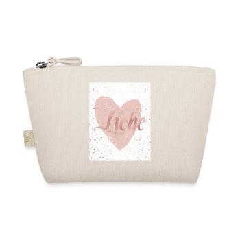 Liebe rosegold - Bio-Täschchen - Natur - Vorne