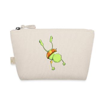 Bathing frog with water wings I Summer - Organic Pouch - nature - Front