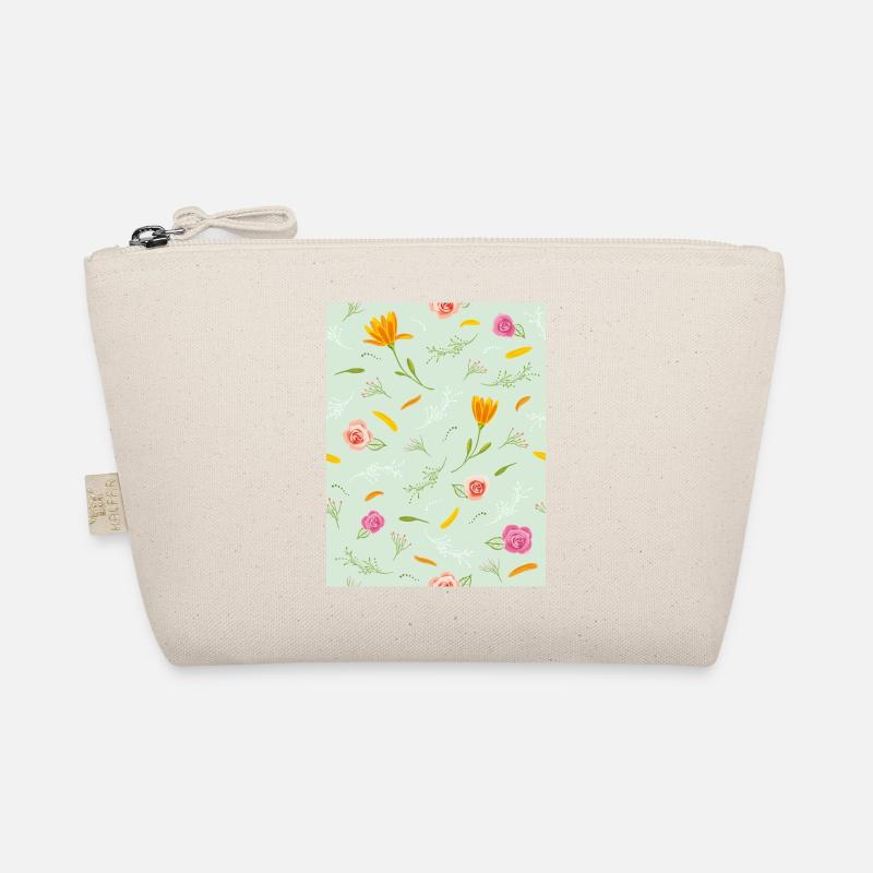 Beautiful pattern with flowers Organic Pouch