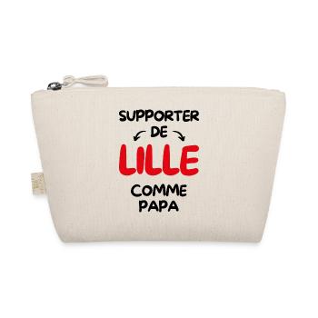 Supporter de Lille comme papa - Trousse biologique - nature - Devant