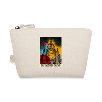 Dresden Germany City Skyline Stamp - Organic Pouch - nature - Front