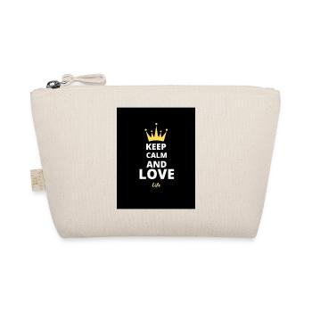 Keep Calm and Love Life - Organic Pouch - nature - Front