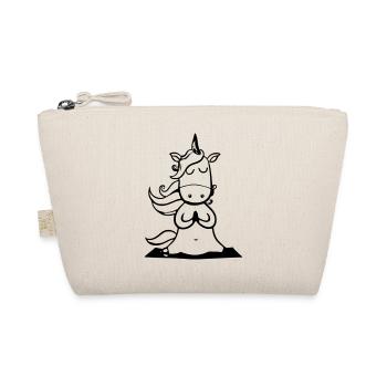 Unicorn Yoga Funny Yoga Teacher Gift Idea - Organic Pouch - nature - Front