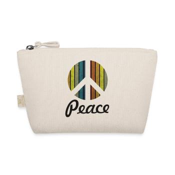 Design symbol peace rainbow colorful - Bio-Täschchen - Natur - Vorne