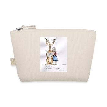 Mut-mach -T-Shirts: Hase, du bist soooo klug! - Bio-Täschchen - Natur - Vorne