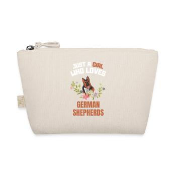 Only a girl who loves German Shepherds - Organic Pouch - nature - Front