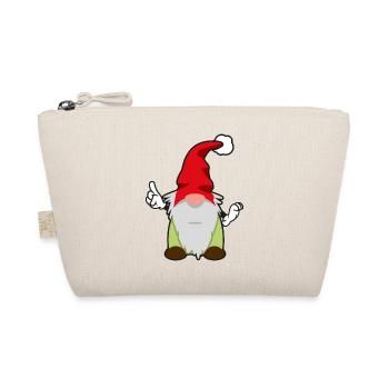 vierter Weihnachtswichtel - Bio-Täschchen - Natur - Vorne