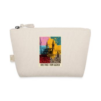 Aachen Germany City Skyline Stamp Colorful - Organic Pouch - nature - Front