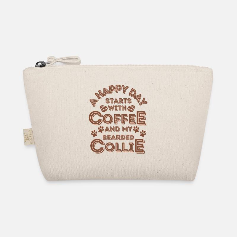 Bearded Collie Coffee Dog Cafe Organic Pouch