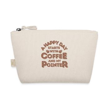 Pointer Kaffee Hund Cafe - Bio-Täschchen - Natur - Vorne