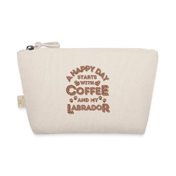 Labrador Coffee Dog Cafe - Organic Pouch - nature - Front