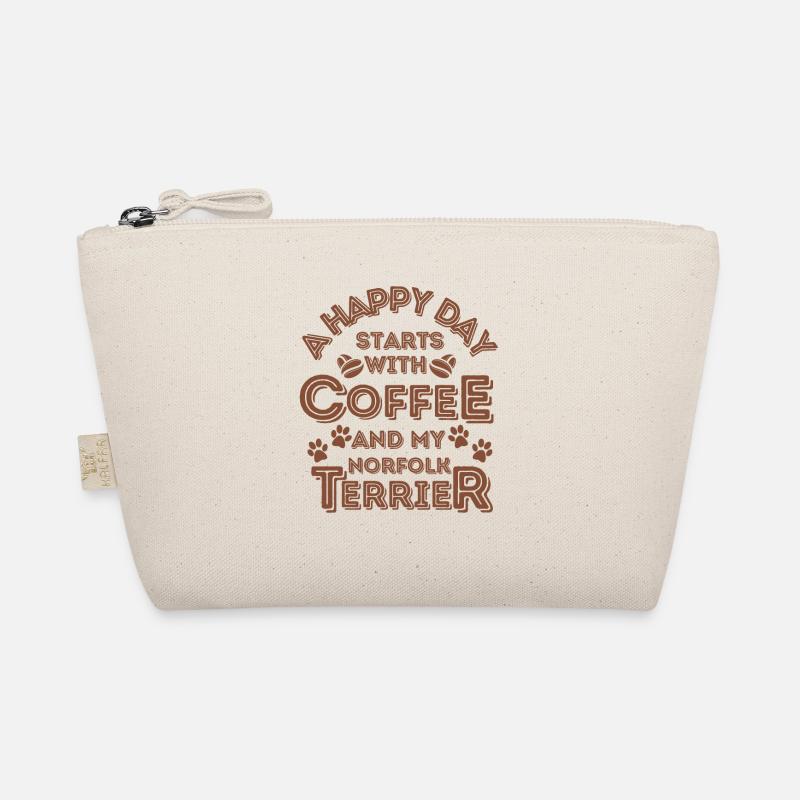 Norfolk Terrier Kaffee Hund Cafe Bio-Täschchen
