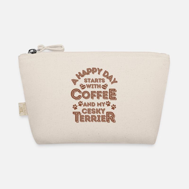 Cesky Terrier Kaffee Hund Cafe Bio-Täschchen