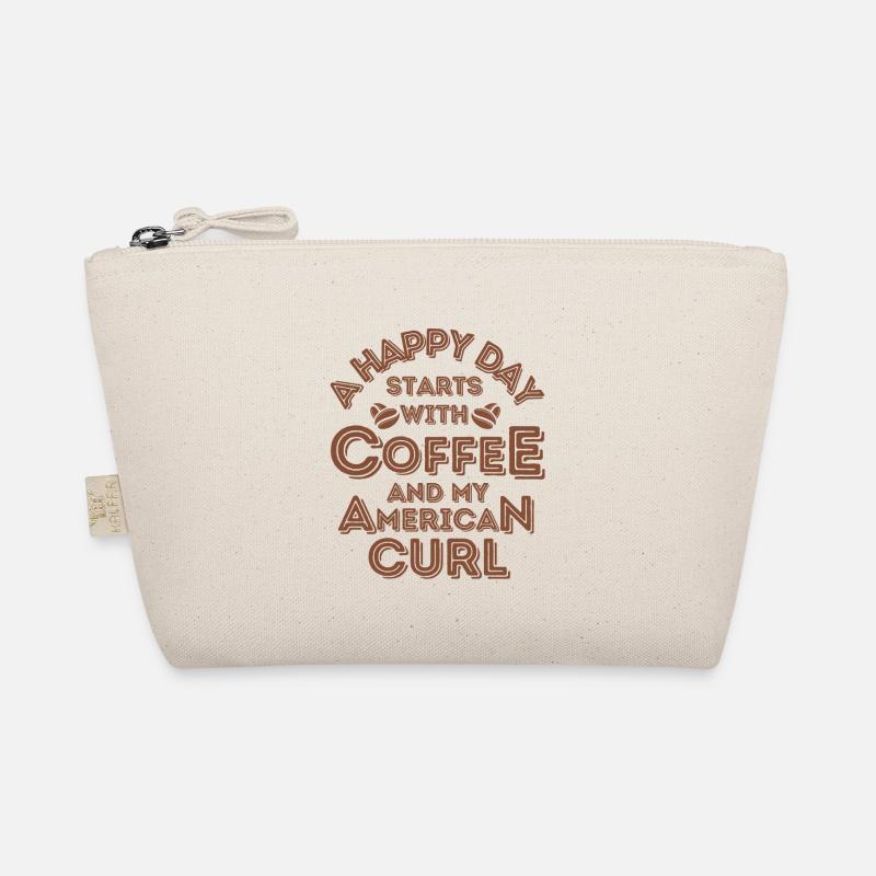 American Curl Cat Café Café Trousse biologique