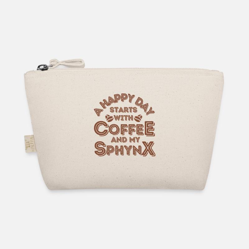 Sphynx Cat Coffee Cafe Organic Pouch