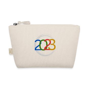 bunter Neujahrskreis 2023, Farbe Neujahrsgeschenk - Bio-Täschchen - Natur - Vorne