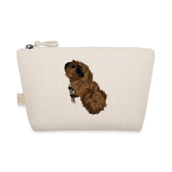 Design mit einem Rosetten-Meerschweinchen 3 - Bio-Täschchen - Natur - Vorne