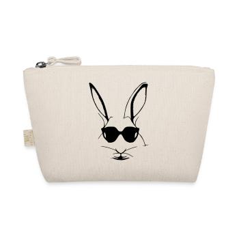 Rabbit Pet Animal Cool Sunglasses Rabbit Vector - Organic Pouch - nature - Front